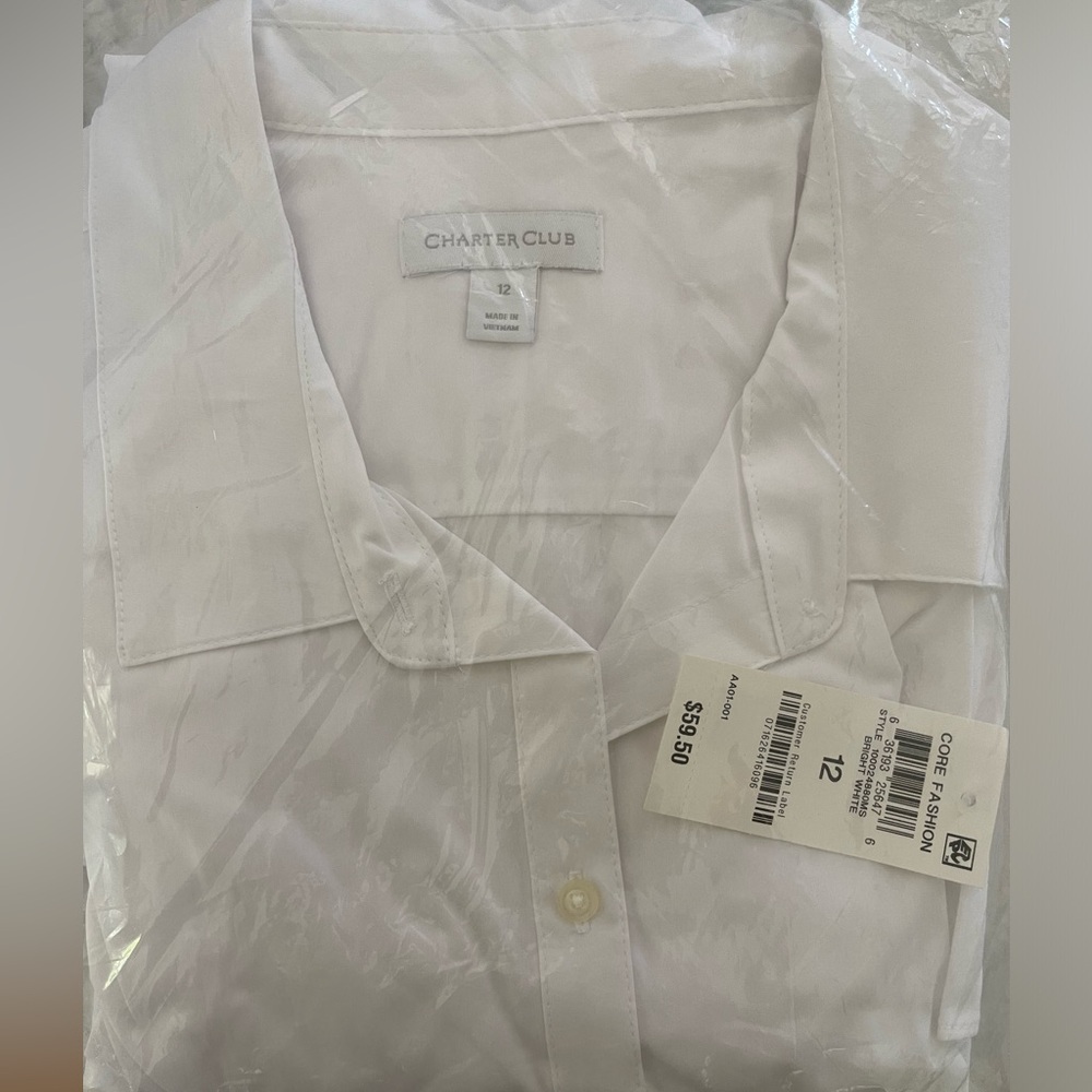 Charter Club Women’s Long-sleeve Button-down Shirt